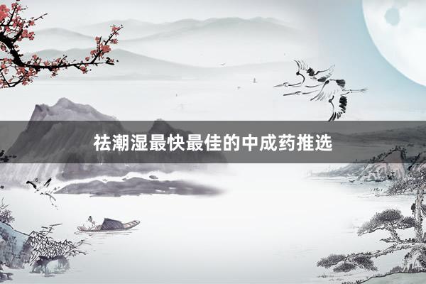 祛潮湿最快最佳的中成药推选